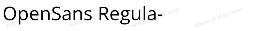 OpenSans Regula字体转换